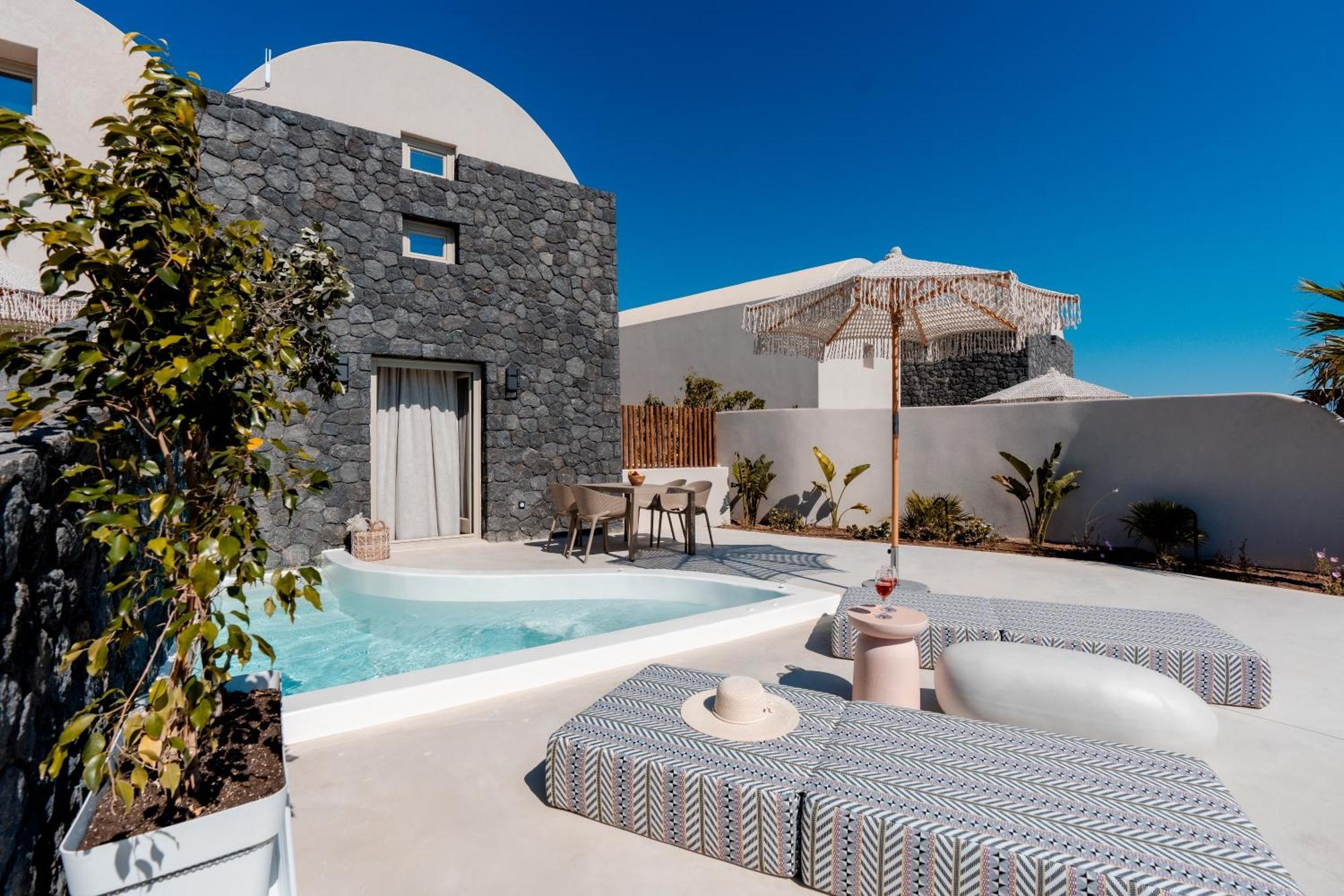 Villa Halo Santorini - Living Experience à Karterados  Extérieur photo